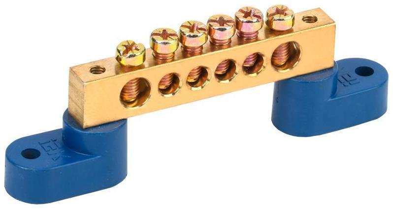 IEK YNN10-812-6C2-K07 Шина N "ноль" на двух угловых изол ШНИ-8х12-6-У2-С [в упаковке 10, цена за 1 шт]