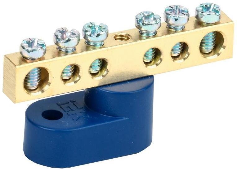 IEK YNN10-69-6C1-K07 Шина N ноль на одном угловом изоляторе ШНИ-6х9-6-У1-С [в упаковке 10, цена за 1 шт]