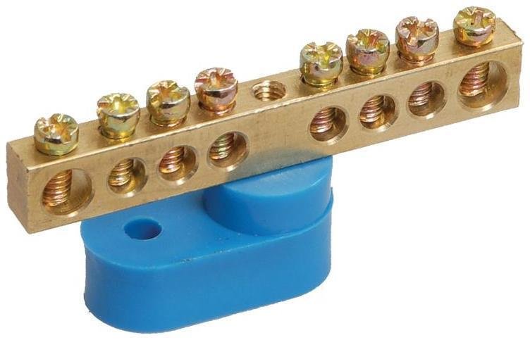 IEK YNN10-69-8C1-K07 Шина N ноль на одном угловом изоляторе ШНИ-6х9-8-У1-С [в упаковке 10, цена за 1 шт]