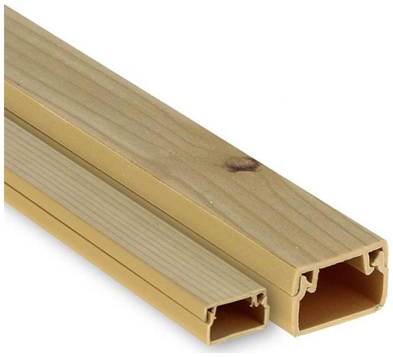EKF kk-25-25w Канал кабельный под светлое дерево (25х25) (32м.) Plast PROxima [в упаковке 32, цена за 1 м]