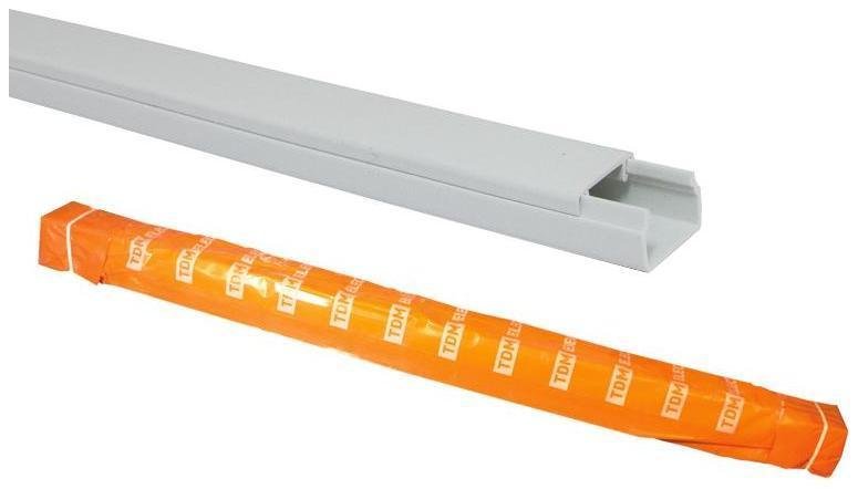 TDM electric SQ0402-0002 Кабель-канал 15х10 белый (140 м) [в упаковке 2, цена за 1 м]