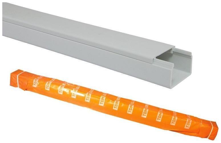 TDM electric SQ0402-0003 Кабель-канал 20х10 белый (100 м) [в упаковке 100, цена за 1 м]