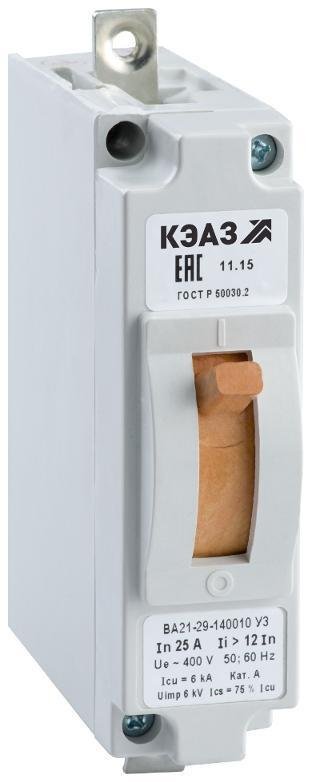 КЭАЗ 101244 Выключатель автоматический ВА21-29М-140010-2,5А-6Iн-240DC-З/П-У3 [в упаковке 2, цена за 1 шт]