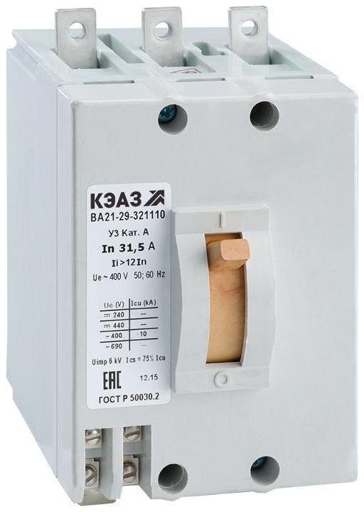 КЭАЗ 100247 Выключатель автоматический ВА21-29В-321116-1,6А-3Iн-690AC-У3