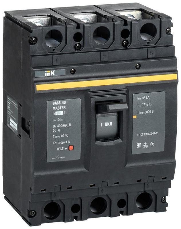 IEK SVA50-3-0400-02 Выкл. авт. ВА88-40 3Р 400А 35кА MASTER IEK