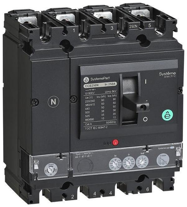 Systeme Electric SPC160F16022L4DF АВТ.ВЫКЛ SYSTEMEPACT CCB160 36KA 4P4D S2.2 160A РЫЧАГ