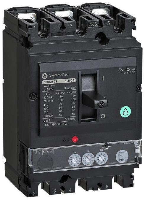 Systeme Electric SPC160N16022L3DF АВТ.ВЫКЛ SYSTEMEPACT CCB160 50KA 3P3D S2.2 160A РЫЧАГ