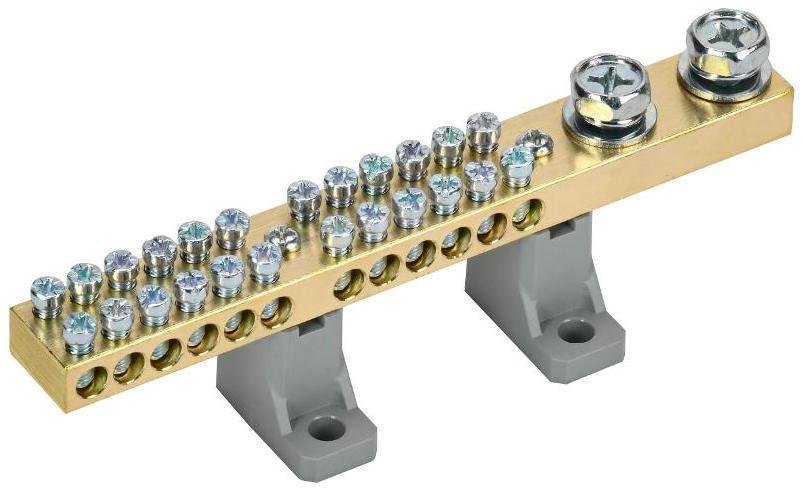IEK YNN30-24-C2-K03 Шина N "ноль" на двух угл. изол. 200А ШНИ-10х18-24-L2-С [в упаковке 5, цена за 1 шт]