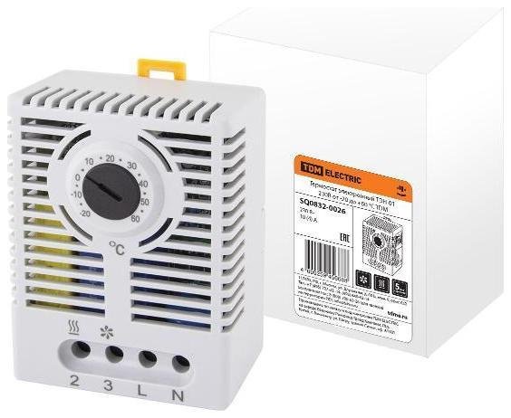 TDM electric SQ0832-0026 Термостат электронный ТЭН-01 230В от -20 до +60 °C