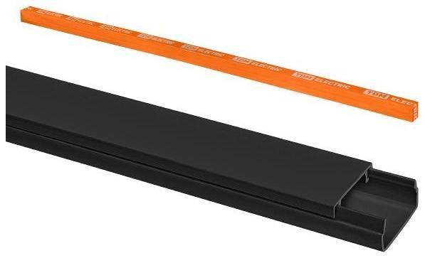 TDM electric SQ0402-2904 Кабель-канал 20х10 (2 м) чёрный [в упаковке 50, цена за 1 шт]