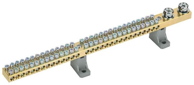 IEK YNN30-60-C2-K03 Шина N "ноль" на двух угл. изол. 200А ШНИ-10х18-60-L2-С [в упаковке 5, цена за 1 шт]