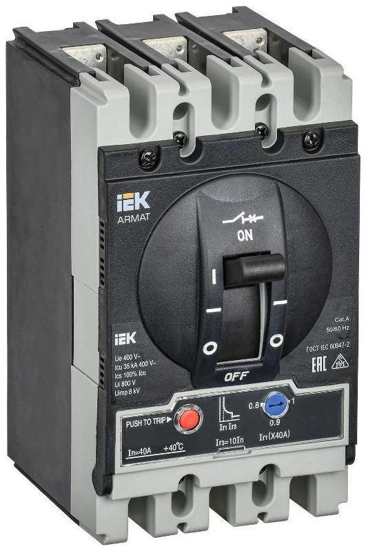 IEK AR-MCCB-3S-035-0040A-ATUC ARMAT Авт. выкл. лит. корпус 3P S 35кА 40А ТМ рег.