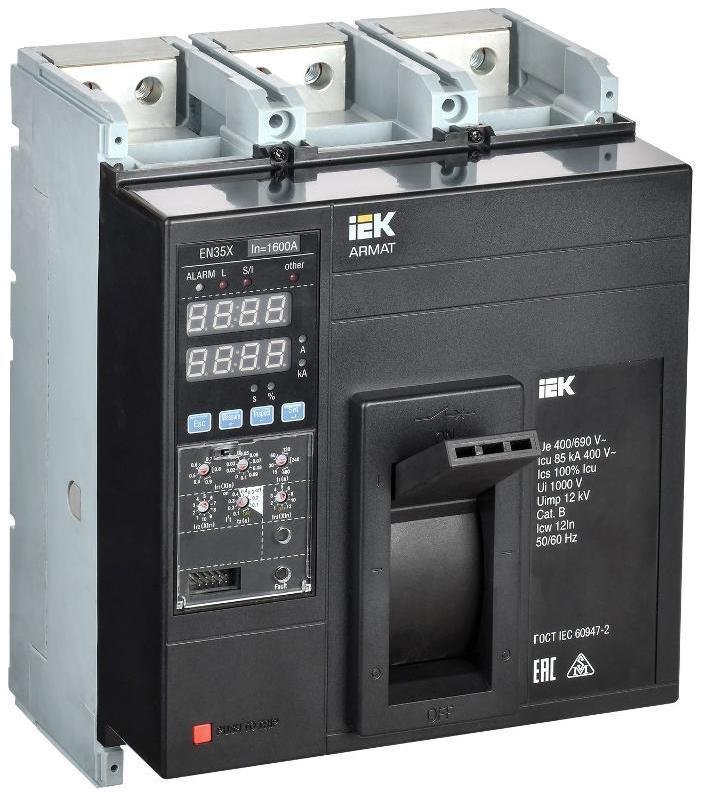 IEK AR-MCCB-3N-085-1600A-ELSC ARMAT Авт. выкл. лит. корпус 3P N 85кА 1600А эл. станд