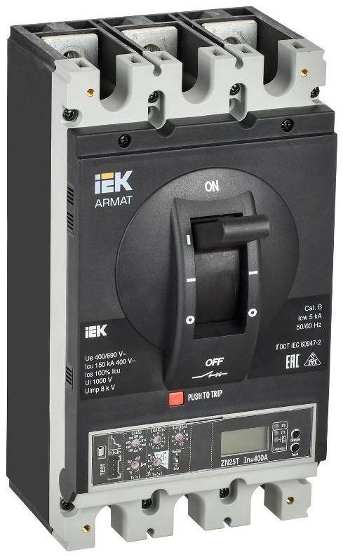 IEK AR-MCCB-3I-150-0630A-ELPC ARMAT Авт. выкл. лит. корпус 3P I 150кА 630А эл. пр