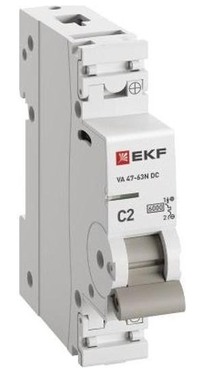 EKF M63DC612C Выключатель автоматический ВА 47-63N DC 1P 2А (C) 6kA PROXIMA