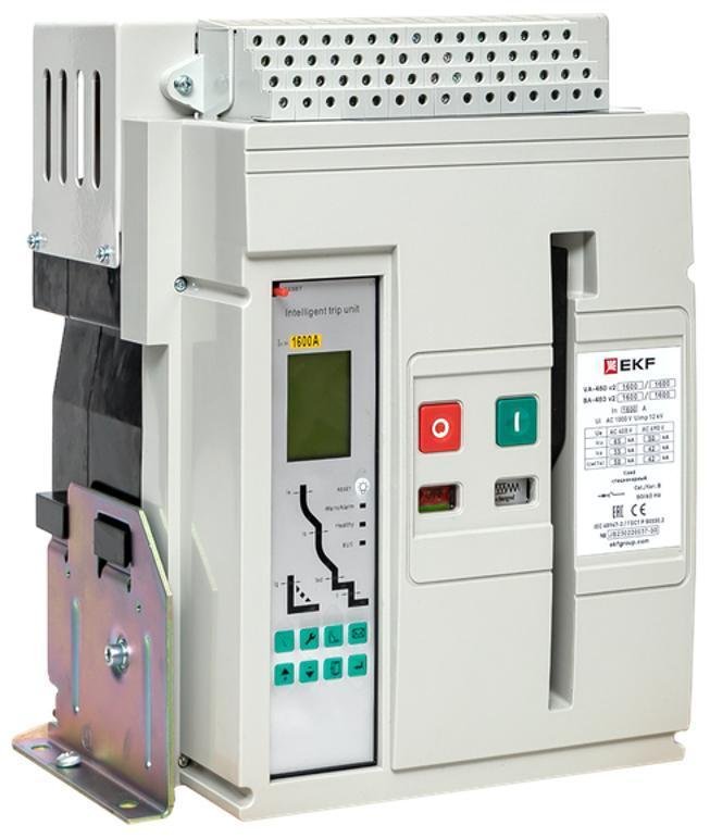 EKF mccb450-1600-630-v2 Выключатель автоматический ВА-450 1600/630А 3P 65кА стационарный v2