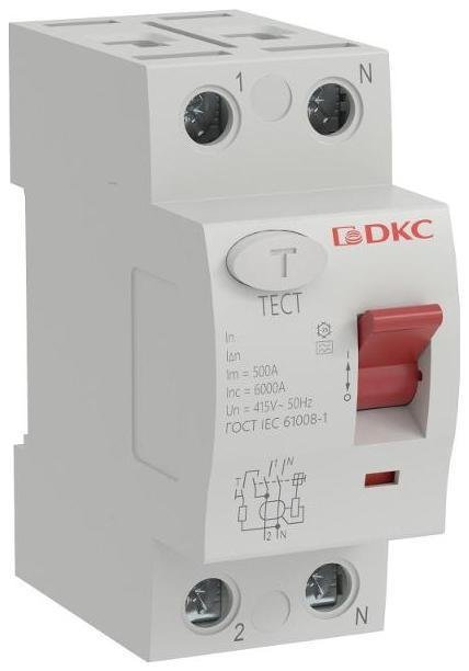 DKC MDL100-2P2-63-A Устройство защитного отключения УЗО YON MDL100 2P 63А 30mA тип A