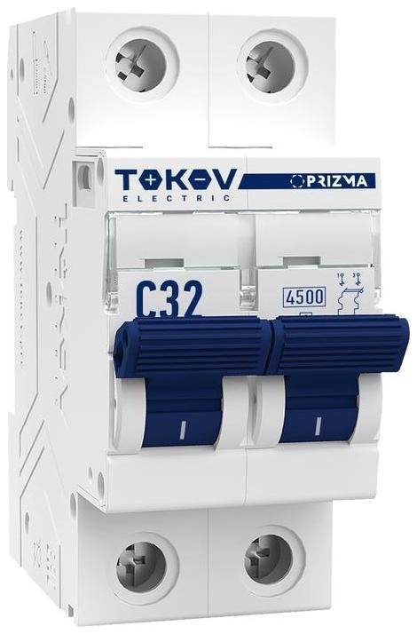 TOKOV electric TKE-PZ45-MCBI-2-32-C Выключатель автоматический модульный 2п C 32А 4.5кА PRIZMA
