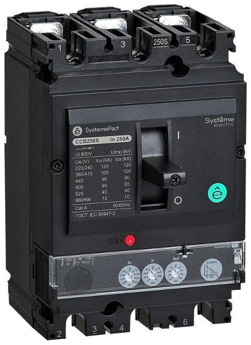 Systeme Electric SPC100N02522M3DF АВТ ВЫКЛ SPC100 50КА S2.2M 3P3D 25A