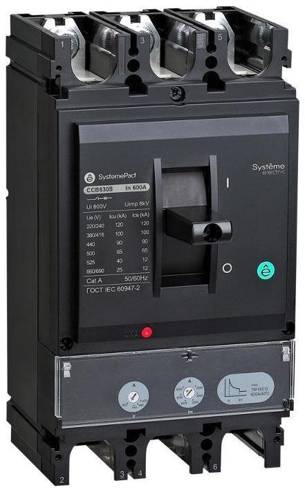 Systeme Electric SPC630N50013M3DF АВТ ВЫКЛ SPC630 50КА S1.3M 3P3D 500A