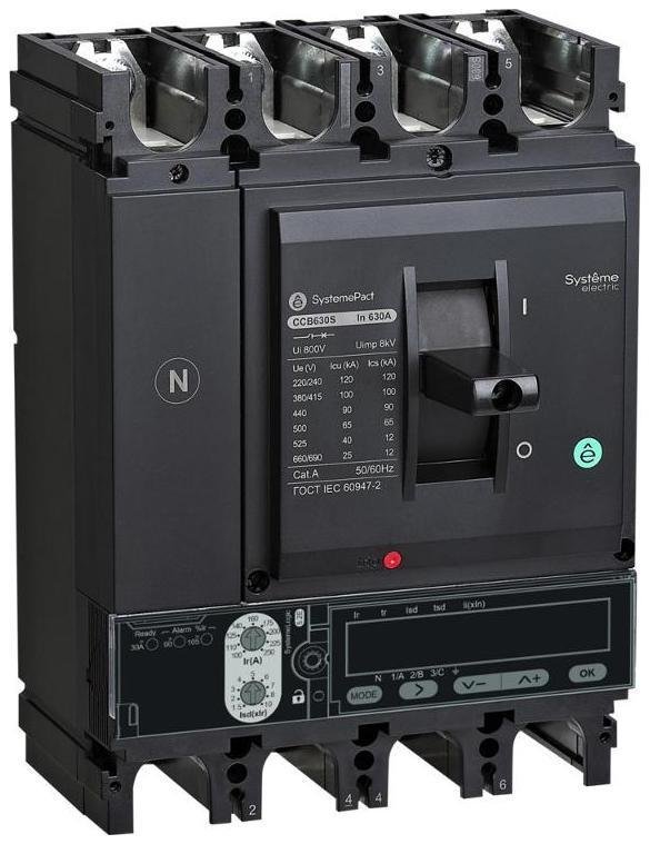 Systeme Electric SPC630S63053E4DFC АВТ.ВЫКЛ SYSTEMEPACT CCB630 100KA 4P4D S5.3E 630A