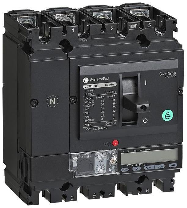 Systeme Electric SPC250N25052E4DFC АВТ.ВЫКЛ SYSTEMEPACT CCB250 50KA 4P4D S5.2E 250A