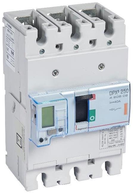 Legrand 420502 Автоматический выключатель DPX3 с электронным расцепителем Sg 40A 25kA 3P