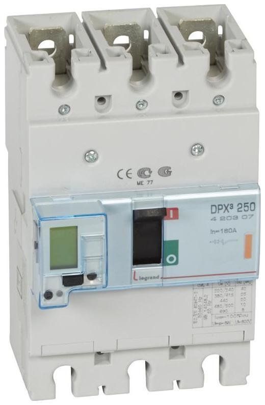 Legrand 420307 Автоматический выключатель DPX3 250 - эл. расц. - 25 кА - 400 В" - 3П - 160 А