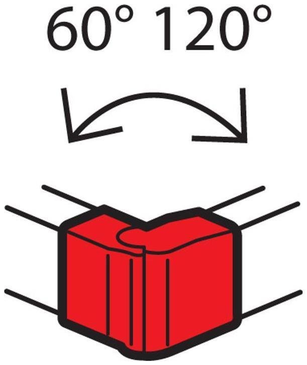Legrand 638022 Внешний изменяемый угол - от 60° до 120° - для кабель-каналов Metra 85x50 [в упаковке 10, цена за 1 шт]