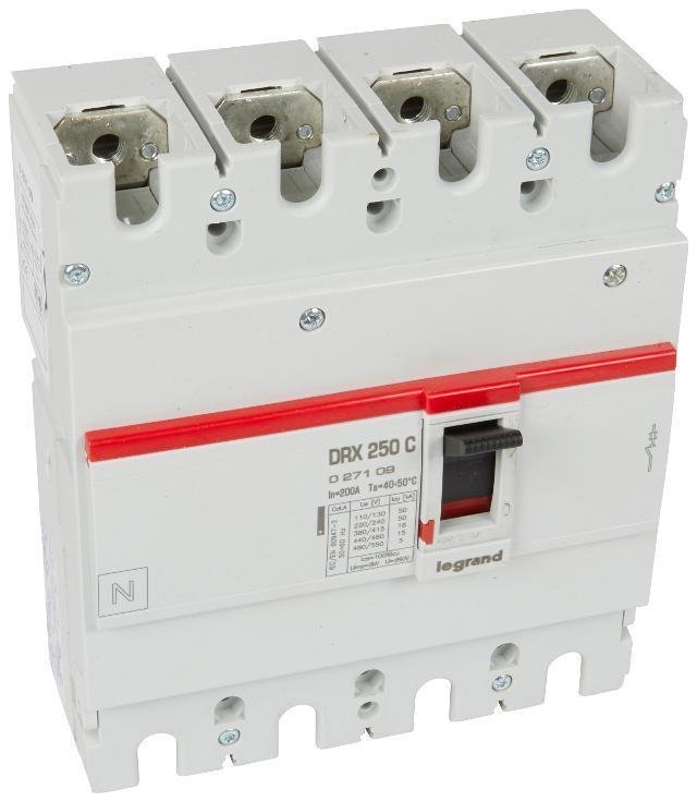 Legrand 027109 DRX250 термомагнитный 200A 4П 18KA