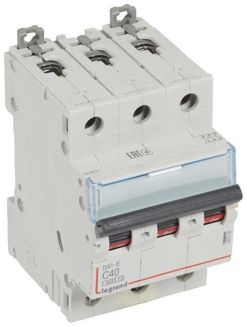 Legrand 407295 Выключатель автоматический трехполюсный DX3-E 6000 40A C 6кА