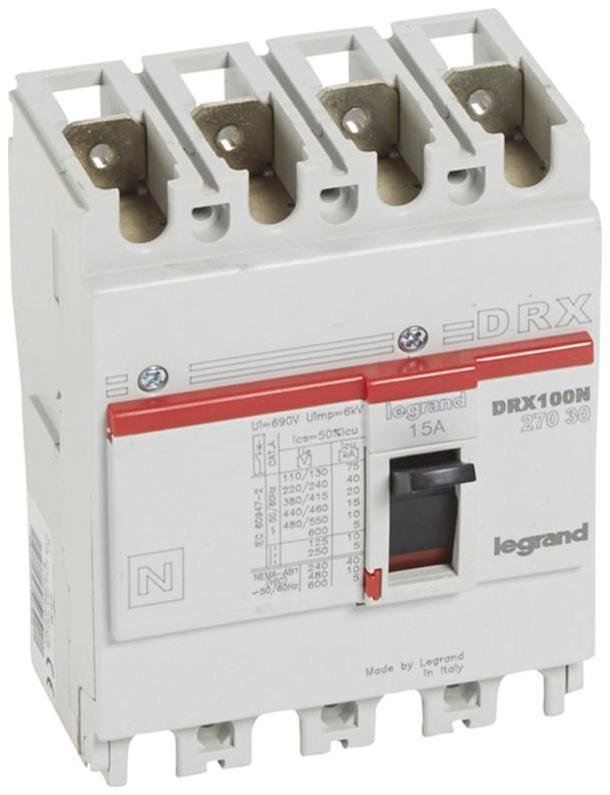 Legrand 027031 DRX125 термомагнитный 20A 4П 20KA