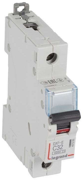 Legrand 407266 Выключатель автоматический однополюсный DX3-E 6000 32А C 6кА