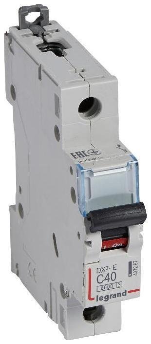 Legrand 407267 Выключатель автоматический однополюсный DX3-E 6000 40А C 6кА