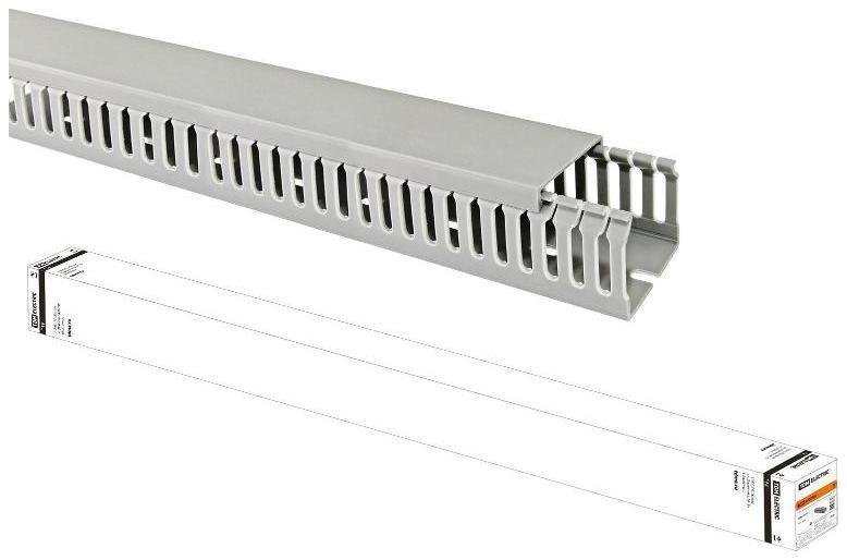 TDM electric SQ0410-0019 Кабель-канал перфорированный 60х80 перфорация 4/6мм (20 м) [в упаковке 20, цена за 1 м]