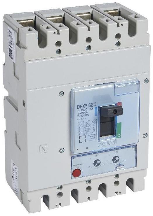 Legrand 422033 Автоматический выключатель DPX3 630 - термомагнитный расцепитель - 70 кА - 400 В" - 4П - 250 А