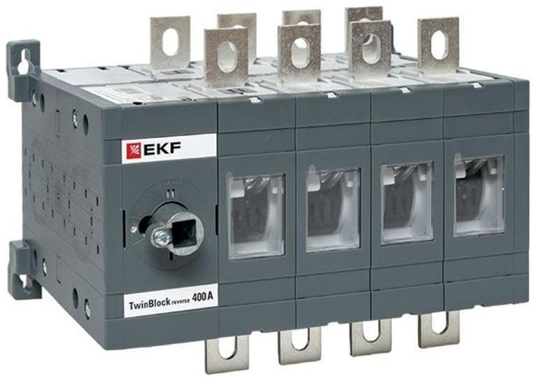 EKF tb-s-400-4p-rev Рубильник 400A 4P реверсивный без рукоятки управления TwinBlock