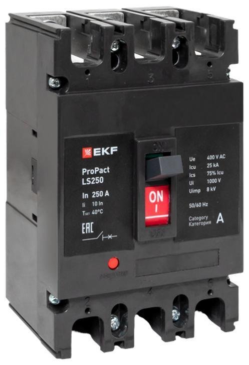 EKF mccb-250-25-3-160-ls Выключатель автоматический LS250 25кА 3P 160А ProPact