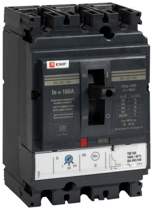 EKF mccb99C-160-25 Выключатель автоматический ВА-99C (Compact NS) 160/25А 3P 36кА PROxima