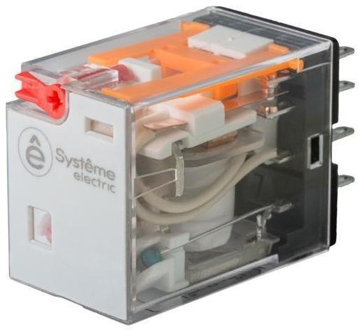 Systeme Electric SXM4AB2B7 Реле 6A 4CO 24VAC тест кнопка LED [в упаковке 300, цена за 1 шт]