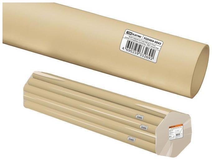 TDM electric SQ0404-0043 Труба гладкая жесткая ПВХ d 25 (74 м) длина 2 м индивид. штрихкод, "ЭКО" сосна [в упаковке 74, цена за 1 м]