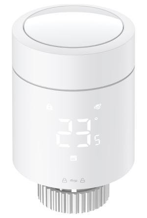 Aqara WT-A03D Умный терморегулятор беспроводной, Zigbee+Thread, серия W600, монтаж крепление на клапан, цвет белый