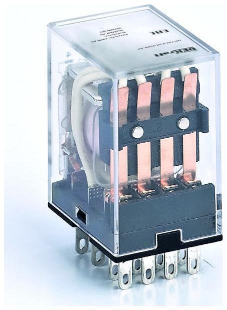 DEKraft 23826DEK Промежуточное реле 4 конт. с LED инд. 3А 110В AC ПР-102 [в упаковке 20, цена за 1 шт]