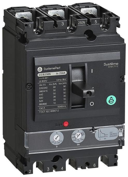 Systeme Electric SPC250F200L3DF АВТ.ВЫКЛ SYSTEMEPACT CCB250 36KA 3P3D TMD200 РЫЧАГ