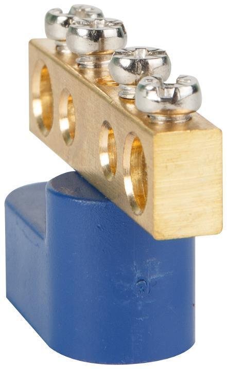 КЭАЗ 277946 Шина нулевая с изолятором OptiKit BB-O-N-S-8-6х9 синий [в упаковке 10, цена за 1 шт]