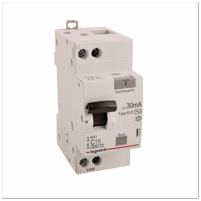 Legrand 419399 Выключатель автоматический дифференциального тока RX3 1п+N 16А C 30мА тип AC