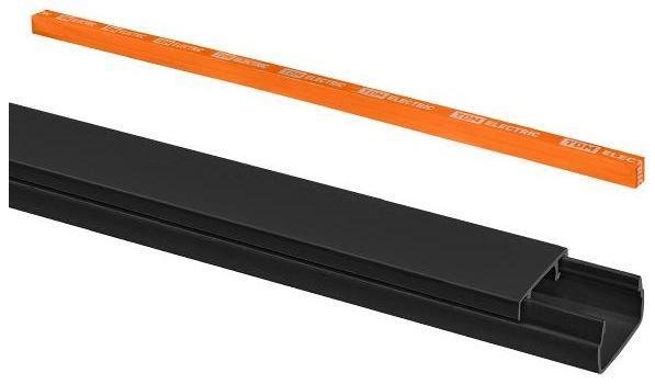 TDM electric SQ0402-3902 Кабель-канал 15х10 (12 шт по 2 м) чёрный (розн.упак.)