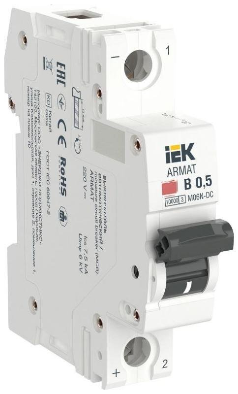 IEK AR-M06N-1-B0D5DC ARMAT Авт. выкл. M06N-DC 1P B 0,5А