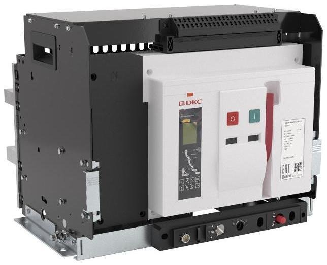 DKC AGS63U-H3DV-6-222K Воздушный авт. выкл. YON AGS63U 3Р 6300 А 135 кА, расцепитель 3H, выкатной, упр. 220 В AC, верт. подкл