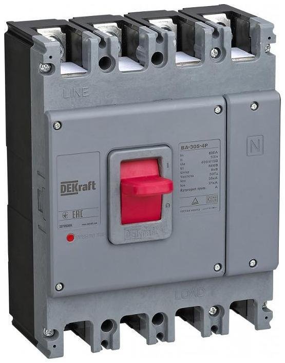 DEKraft 22795DEK Силовой авт. выкл. 4P 630А 35кА ВА-305